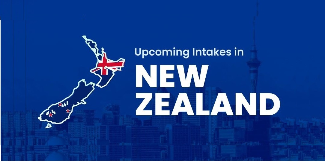 New Zealand landscape with mountains and lake